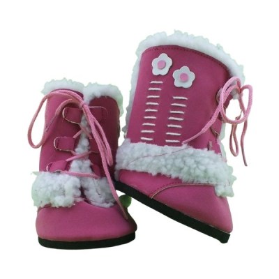Pink Furry Boots